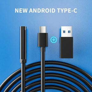 7.0mm Type C Endoscope Camera IP67 Waterproof Borescope With 6 LEDs Android PC - stepyours.com