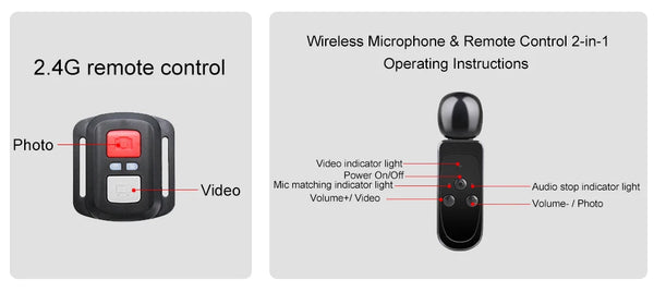 Ourlife MTR60 Action Camera 5K 30FPS Waterproof 2 Inch Touch LCD 4K60FPS WiFi - stepyours.com