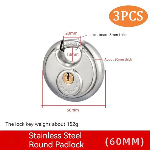 Stainless Padlock - Heavy Duty Security — product view 9