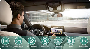GreenYi 5G WiFi Magnetic Hitch Rear View Camera Night Vision Trailer RV - stepyours.com