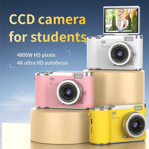 4K 48MP Digital Camera Camcorder For Kids Beginners With 2.4 Inch Screen - stepyours.com