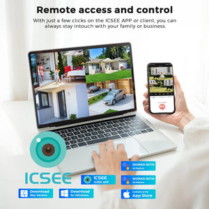 12MP Outdoor WiFi Camera - With 3 Lens PTZ AI Tracking For ICSEE App - stepyours.com