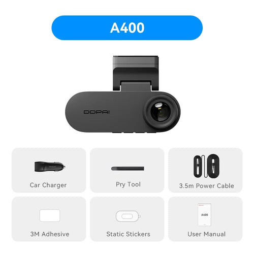 Pictrey A400 4K Dash Cam With Built In ADAS WiFi 1.9 Inch IPS Screen - stepyours.com