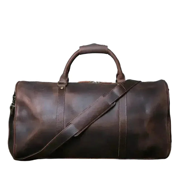 Durable Leather Duffel for Men's Travel — product view 1