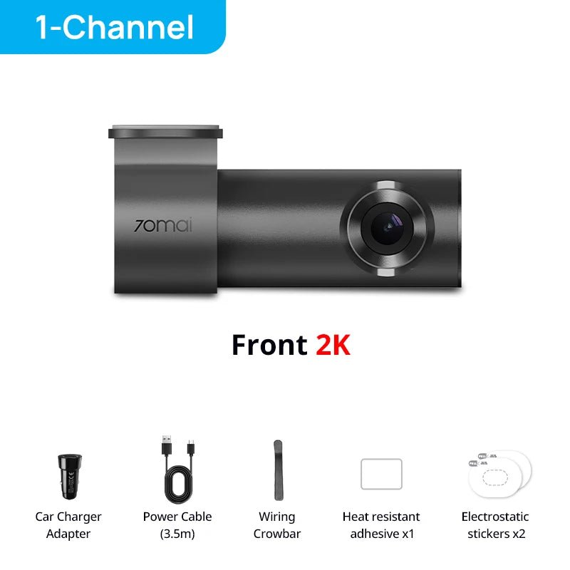 70mai M310 Plus 2K Dash Cam With English Voice Control 1440P WDR Parking WiFi 6 - stepyours.com