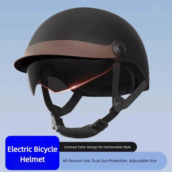 Vintage Electric Bicycle Helmet — product view 4