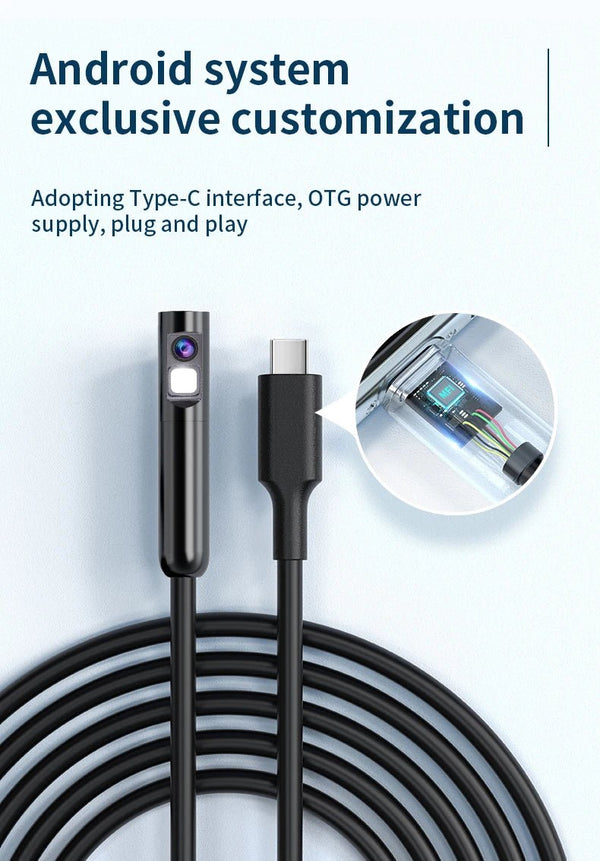 KERUI 2MP Industrial Endoscope Camera - Dual Lens, IP67 Waterproof, Type - C Ready - stepyours.com