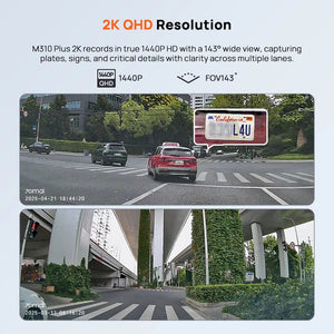 70mai M310 Plus Dash Cam 2K Car DVR With Night Vision WiFi 24H Parking - stepyours.com