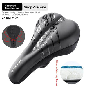 Gel Padded Bike Seat Cover Waterproof Cushion