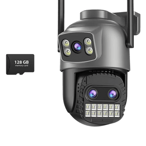 BESDER 15MP WiFi Outdoor Camera Dual Screen 10X Zoom PTZ Security IP Cam - stepyours.com