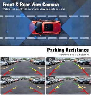 11.26 Inch 4K Dash Cam With CarPlay Android Auto Dual Lens WiFi GPS Bluetooth - stepyours.com