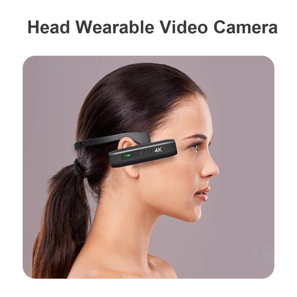 Hands Free Head Mounted Wearable Camera With WiFi 120 Degree Wide Angle And App Control - stepyours.com