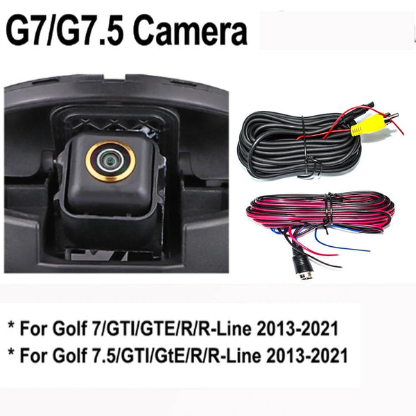 Gold Fisheye 170 Degree AHD 1080P Flip Emblem Backup Camera For VW Passat Golf - stepyours.com