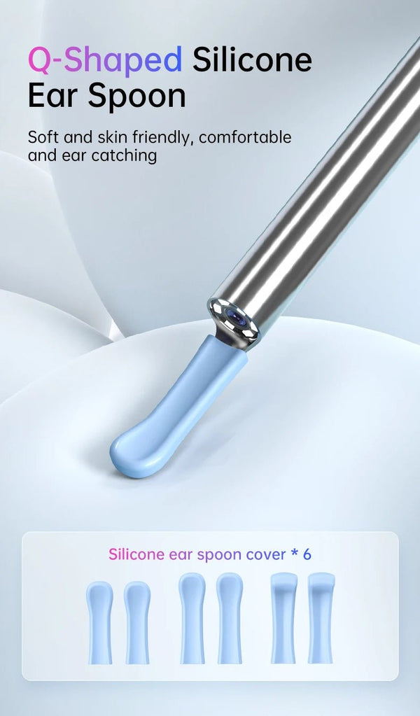 KERUI Ear Wax Removal Cleaner With 5MP HD Camera - See Ear Canal Add Hooks - stepyours.com