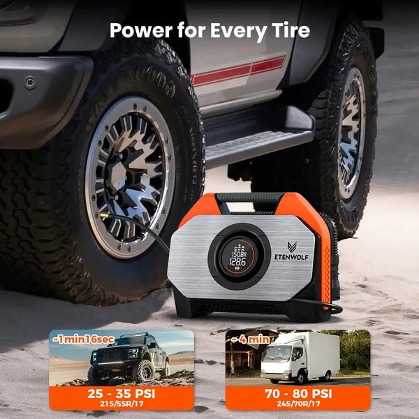 Etenwolf Portable Tire Inflator — product view 3