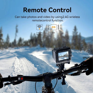4K Outdoor Action Camera Waterproof Underwater Helmet Camera With WiFi 30FPS - stepyours.com