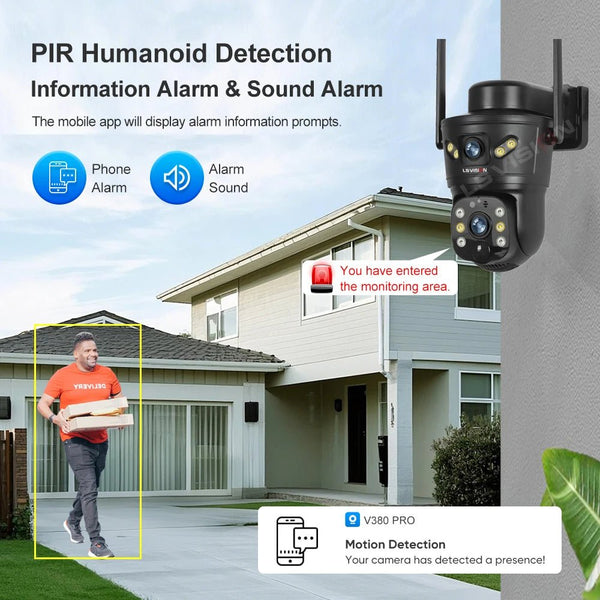 LS VISION 4G WiFi Outdoor Solar Camera - 8MP Dual Lens Night Vision Waterproof - stepyours.com
