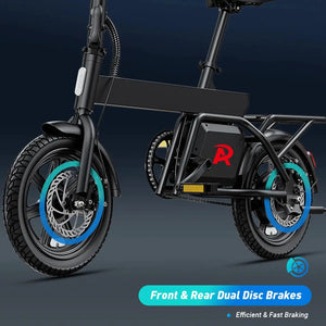 Dyu Mini Folding Electric Bike for Custom Setups — product view 6