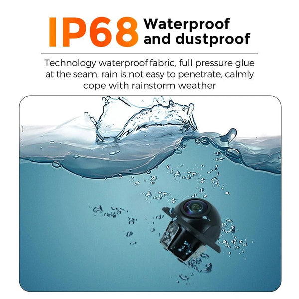 IP68 Waterproof 180 Degree Auto Parking Assist Rear View Camera 1080P AHD - stepyours.com