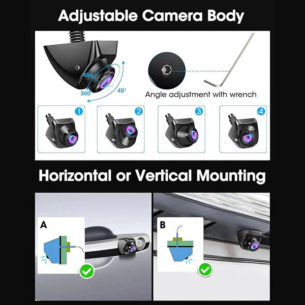 1080P AHD Car Rear View Camera Wide Angle Night Vision For Safer Reversing - stepyours.com