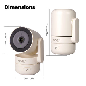MOES Tuya WiFi Indoor Pan/Tilt Camera - 4MP HD Night Vision And Motion Alerts by stepyours.com