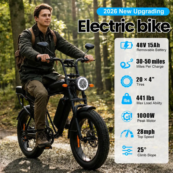 Fat Tire Ebike - Extended Range — product view 2