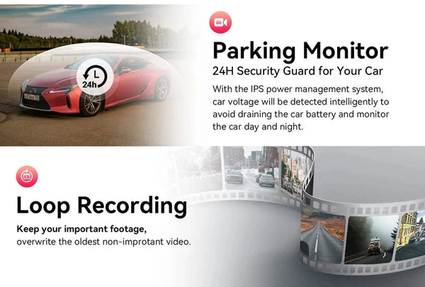 10 Inch 4K Dash Cam With CarPlay Android Auto GPS WiFi Rearview Mirror - stepyours.com