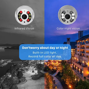 A8 8MP 4K PTZ Outdoor Wireless IP Camera - Smart AI Auto Tracking
