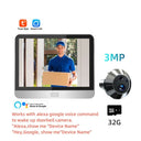 Tuya Smart 3MP Outdoor Wireless Door Peephole Video Eye Camera 2.4G WiFi Night Vision Home Security Door Camera with LCD Screen by stepyours.com