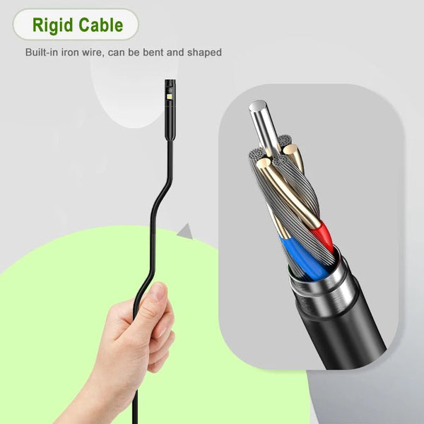 ENWOR Industrial Endoscope 4.3 Inch IPS Screen Autofocus Camera With Triple Lens - stepyours.com