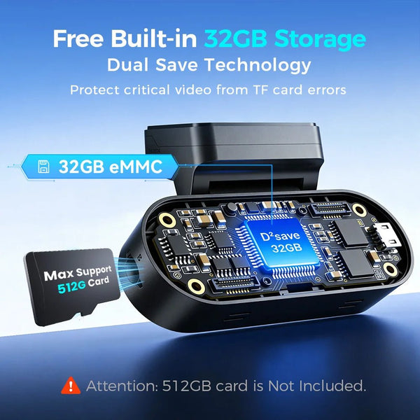 DDPAI N5 Dual 4K HDR Dash Cam Front Rear AI Night Vision WiFi 6 GPS ADAS - stepyours.com