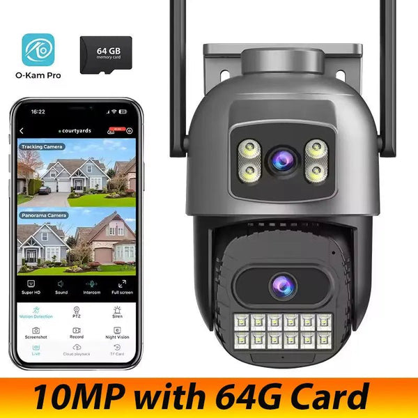 Okam Pro 15MP WiFi Outdoor Camera Auto Tracking 5X Digital Zoom PTZ Surveillance - stepyours.com