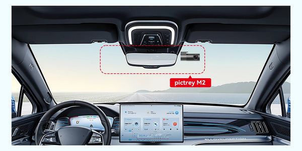Pictrey M2 2K Dash Cam 330 Degree Rotatable Car DVR Night Vision Voice Control - stepyours.com