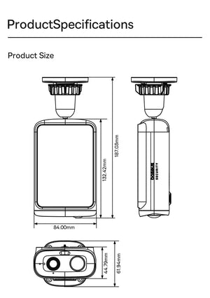 Baseus S1 Lite Solar Security Camera - 2K Wireless Outdoor With 135 Degree FOV - stepyours.com