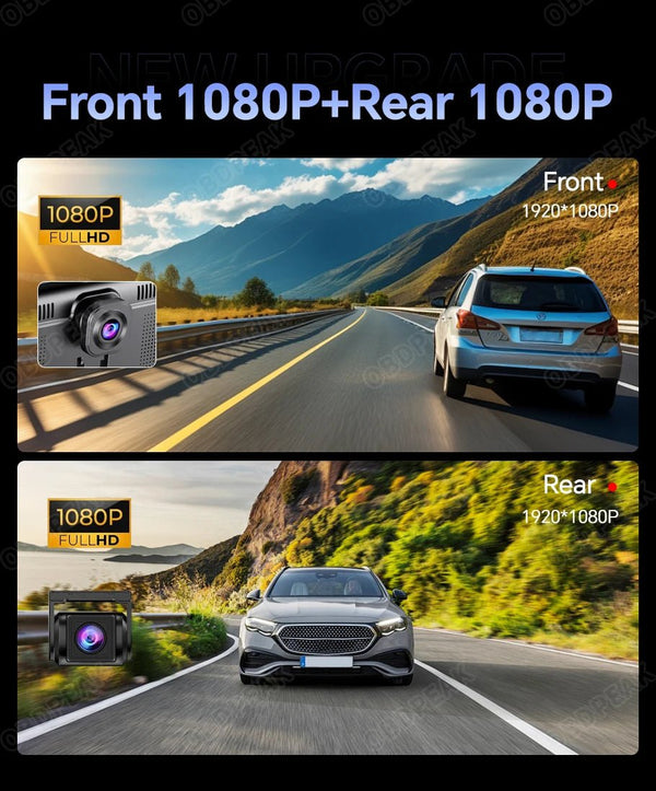 K60 Pro 11.3 Android 14 Screen GPS CarPlay Android Auto Dash Cam 1080P RearView - stepyours.com