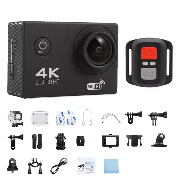4K Action Camera WiFi Underwater Helmet Cam for Outdoor Sports - stepyours.com
