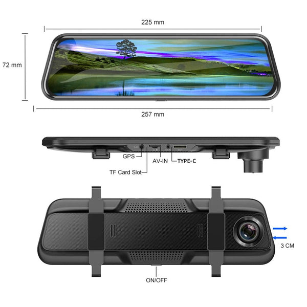 4K Car DVR Touch Screen Dash Cam CarPlay Android Auto Night Vision - stepyours.com