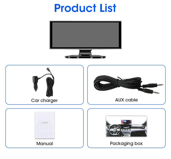 11.26 Inch 4K Dual Lens Dash Cam With Wireless CarPlay Android Auto GPS WiFi - stepyours.com