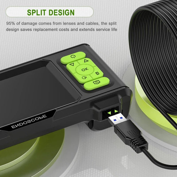 ENWOR Industrial Endoscope 4.3 Inch IPS Screen Autofocus Camera With Triple Lens - stepyours.com
