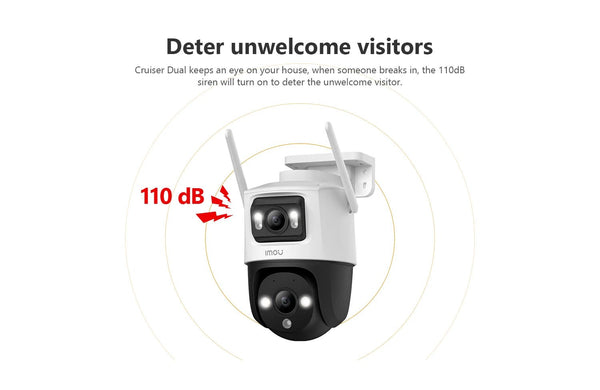 IMOU Dual Lens Outdoor PT Camera 360 AI Security With Human And Vehicle Alerts - stepyours.com