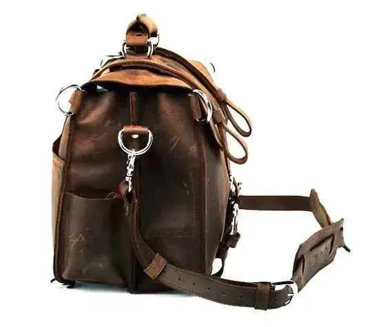 Leather Duffle Bag - Men Travel — product view 3