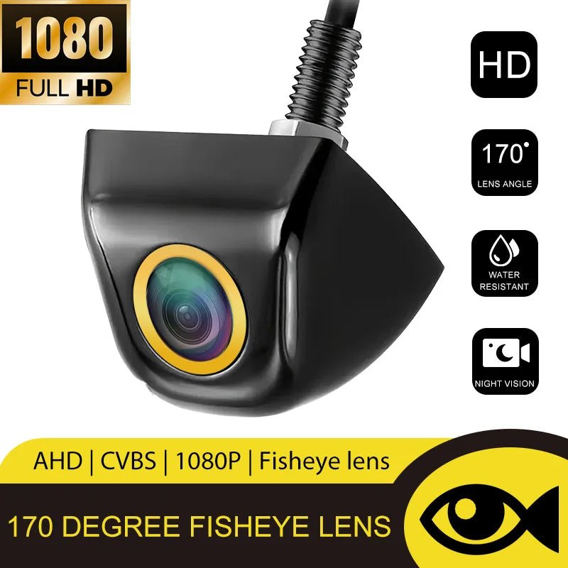 Universal AHD CVBS Fisheye Car Rearview Camera 170 Night Vision Waterproof - stepyours.com