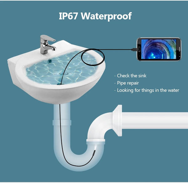 USB Type - C Flexible Endoscope Camera - 7mm Lens With 6 LEDs For Android OTG - stepyours.com