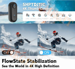 4K WiFi POV Mini Action Camera Magnetic Pocket Vlog Cam Helmet Mount for Bike - stepyours.com