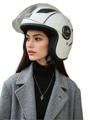 Dual Visor Flip Up Motorcycle Helmet — product view 1