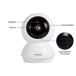 Fuers 4K 8MP Indoor IP Camera WiFi With Auto Tracking - Tuya App Compatible - stepyours.com