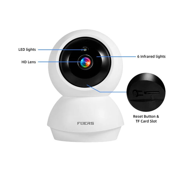 Fuers 4K 8MP Indoor IP Camera WiFi With Auto Tracking - Tuya App Compatible - stepyours.com