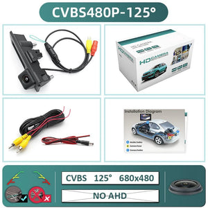 GreenYi 170 Degree 1080P AHD Vehicle Rear View Camera For VW Golf Passat Jetta - stepyours.com