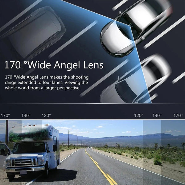 4 Channel Dash Cam With Front And Rear Night Vision Quad Vehicle DVR - stepyours.com