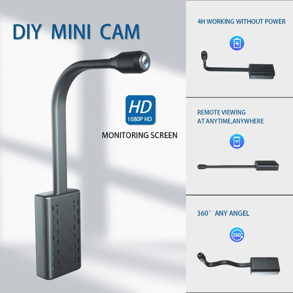 Loop Record Mini Camera 1080P HD WiFi Wireless Cam IP Secret Video Recorder Security Protection Surveillance Sensor Alarm Push by stepyours.com